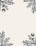 Elegant Pine Needle Ornament Arrangement Rug