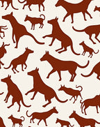 Brown Silhouette Canine Park Companion Rug