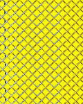 Bright Yellow Diagonal Grid Rug