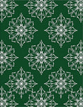 Emerald Snowflakes All Over Rug