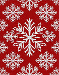 Winter White Iced Crystal Snowflakes Rug