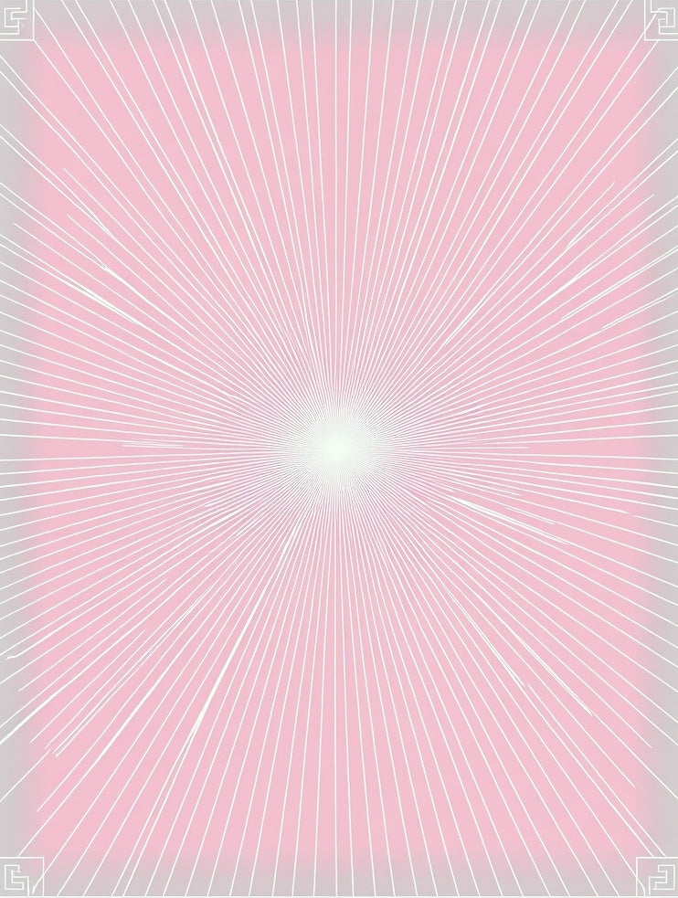 Soft Pink Radiant Burst Rug