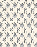 Pale Cream and Gray Arch Motif Rug