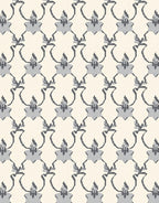 Pale Cream and Gray Arch Motif Rug