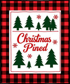 Red Black Buffalo Check Christmas Trees Rug