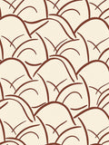 Cream Brown Abstract Landscape Rug