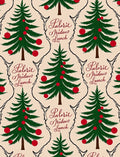 Festive Christmas Tree Red Ornament Rug