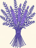 Charming Lavender Bouquet Floral Accents Rug