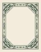 Ornate Dark Green Geometric Octagon Rug