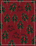 Christmas Holly Berry Vine Rug