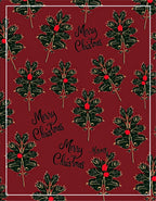Christmas Holly Berry Vine Rug