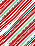 Diagonal Red White Candy Cane Stripes Rug