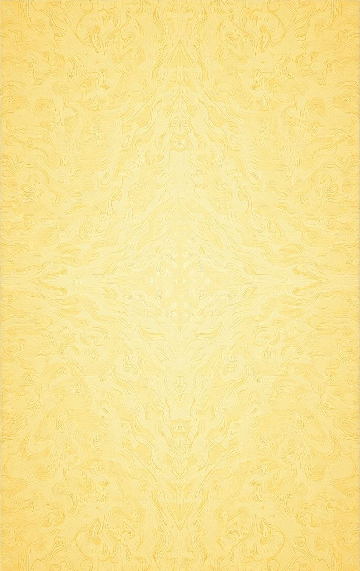 Golden Flowing Curving Landscape Rug