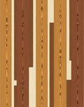 Rich Wooden Planks Gradient Rug