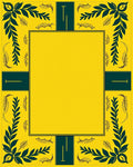 Golden Yellow Botanical Garden Accents Rug