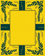 Golden Yellow Botanical Garden Accents Rug