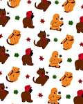 Brown Orange Whimsical Animal Companions Rug