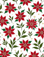 Crimson Red Bloom Green Leaf Balls Rug
