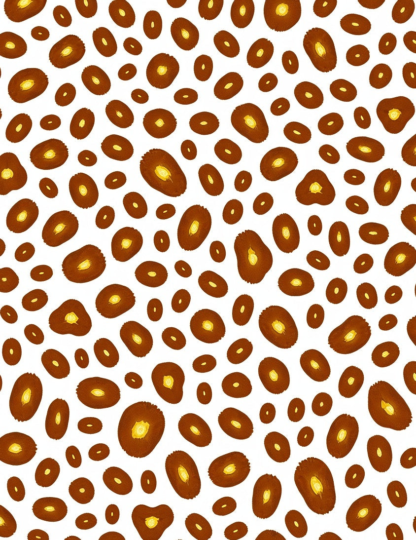Spotted Ochre Abstract Spots Rug