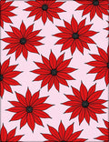 Bold Red Daisy Garden Rug