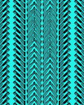 Black And Aqua Chevron Stripe Rug