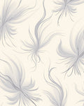 Ethereal Gray Feather Swirl Rug