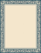 Classic Navy Floral Bordered Cream Rug