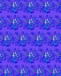 Royal Blue Abstract Figurine Repeat Rug