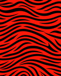 Bold Red Black Zebra Stripe Rug