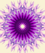 Radial Amethyst Petal Burst Rug