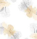 Soft Gold Cream Feathered Abstract Rug