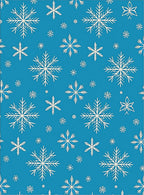 Blue White Snowflakes Winter Wonder Rug