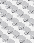 Monochromatic Abstract Blob Arrangement Rug