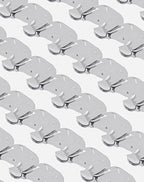 Monochromatic Abstract Blob Arrangement Rug
