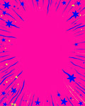 Vibrant Pink Starburst Explosion Rug