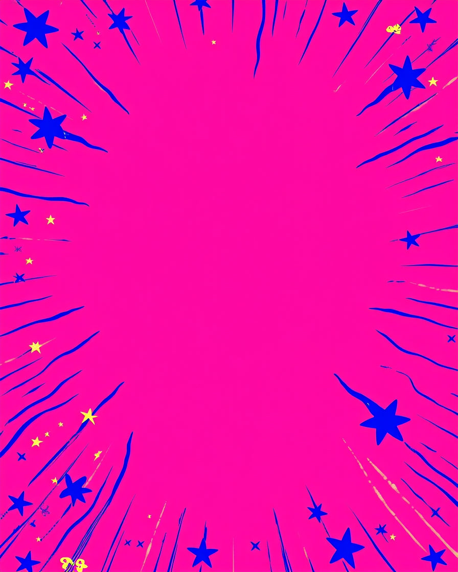 Vibrant Pink Starburst Explosion Rug