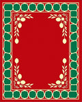Crimson Garden Border Fruit and Leaf Rug
