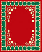 Crimson Garden Border Fruit and Leaf Rug