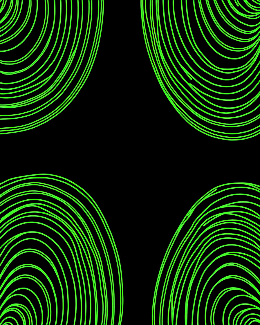 Vivid Neon Concentric Arcs Rug