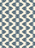 Ornate Blue Chain Link Rug