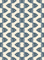 Ornate Blue Chain Link Rug