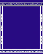 Deep Indigo White Frame Accents Rug