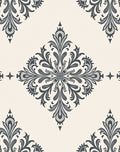 Classic Gray Damask Ornament Rug