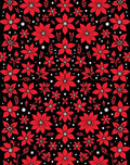 Bold Red Floral Garden Scatter Rug