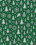 White Pine and Snowflake Forest Rug
