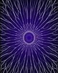 Deep Indigo Starburst Radial Rug