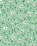Spring Daisy Meadow Fresh Green Rug