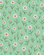Spring Daisy Meadow Fresh Green Rug