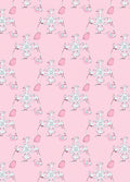 Soft Pink Watercolor Blossom Swirl Rug