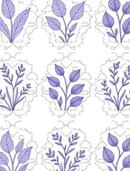 Orchid Purple Botanical Garden Rug